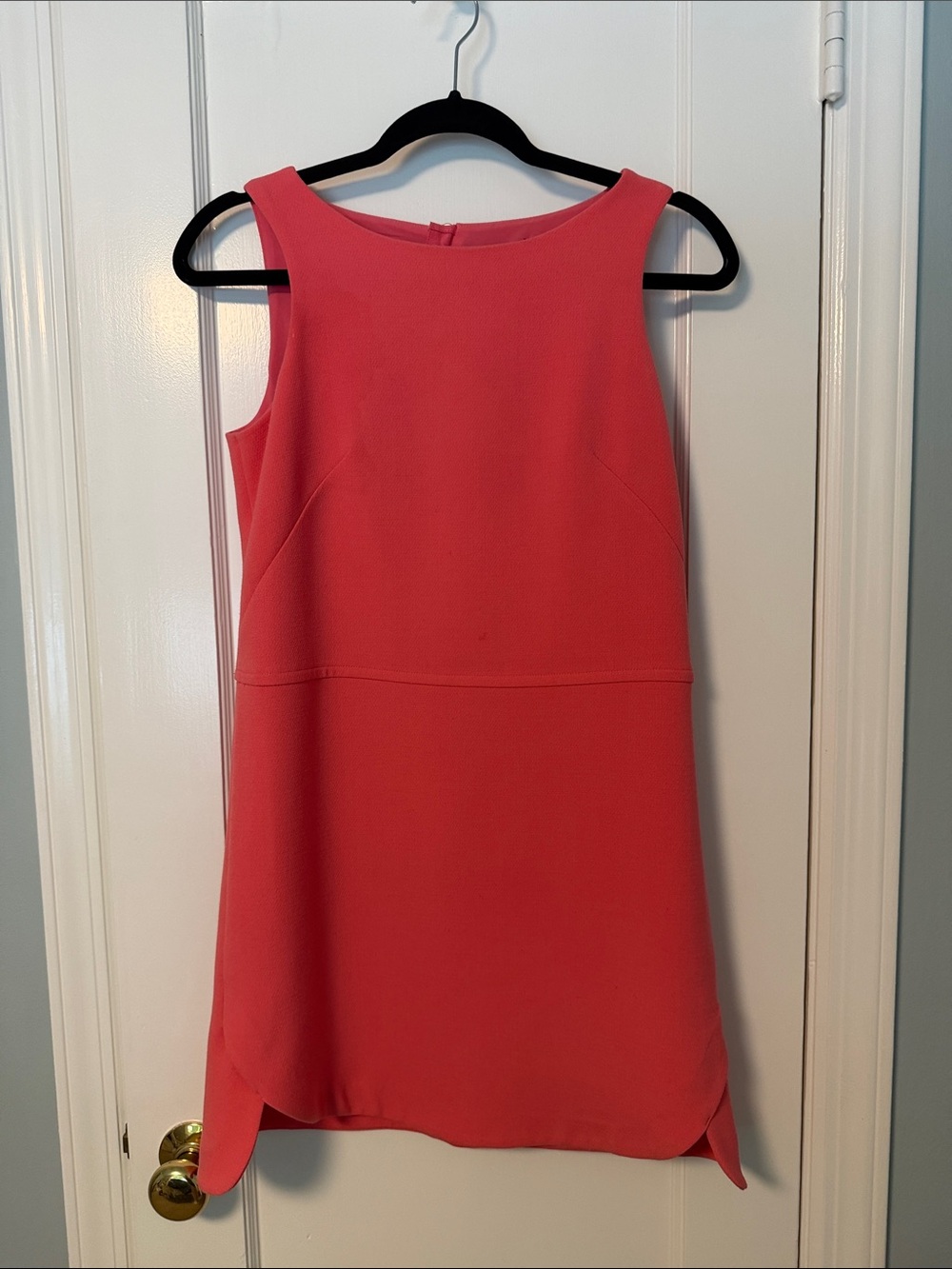 Ann Taylor Petites Coral Pink Sleeveless Shift Dress